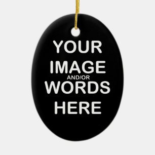 Ovale En Céramique 2 CÔTÉS / FAITES-LE VOUS-MÊME ~ Ornement