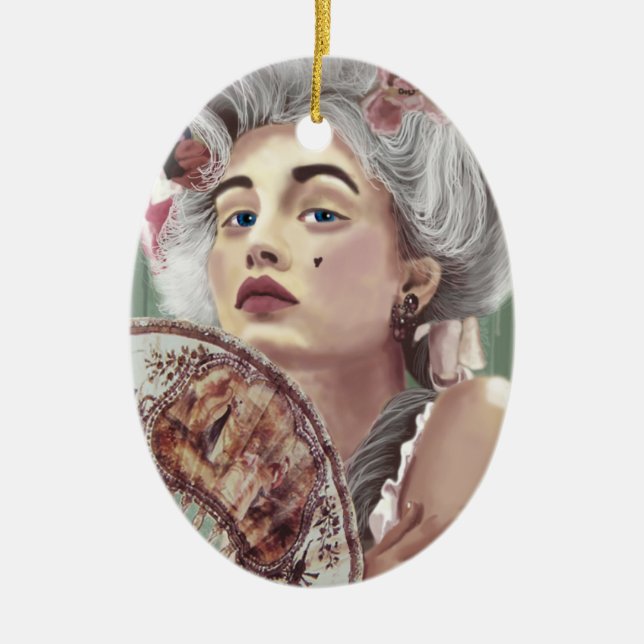 Ovale En Céramique Je Ne Regrette Rien Ornement (Devant)