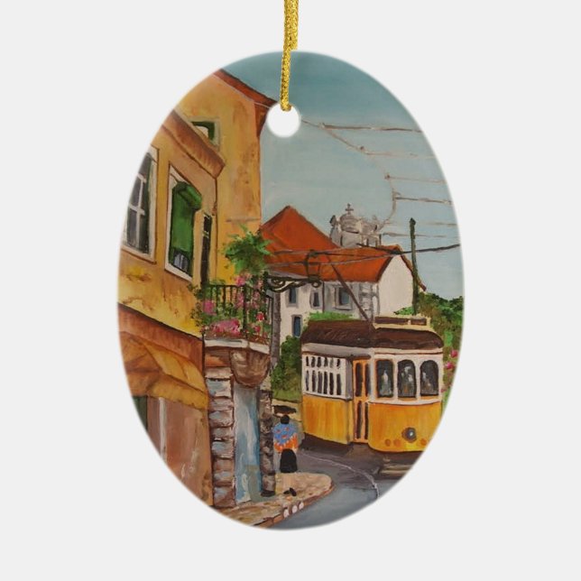 Ovale En Céramique ornement d'art (Devant)