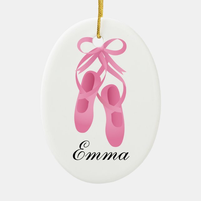 Ovale En Céramique Ornement de ballet (Devant)