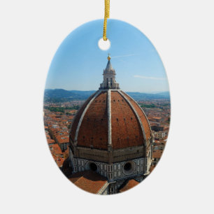 Ovale En Céramique Ornement de Duomo de Florence