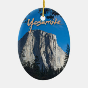 Ovale En Céramique Ornement d'EL Capitan Yosemite