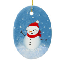 Ornement gai de bonhomme de neige