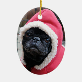 Ovale En Céramique Ornement mignon #3 de Noël de carlin