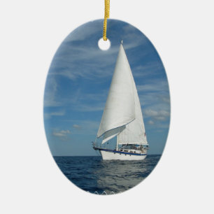 Ovale En Céramique Ornement parfait de voile