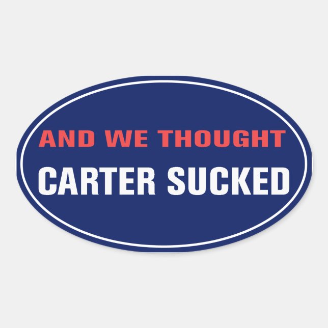 Ovale Et Nous Pensons Que Carter A Sucé Sticker (Devant)