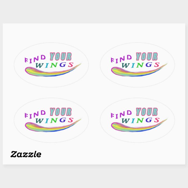 Ovale FIet votre sticker pour ailes (Feuille)