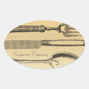 Ovale GC ExquiseTable Réglage Sticker Or