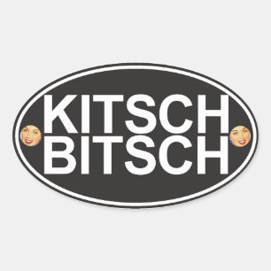 Ovale Kitsch Bitsch : Sticker voiture Kitsch Bitsch