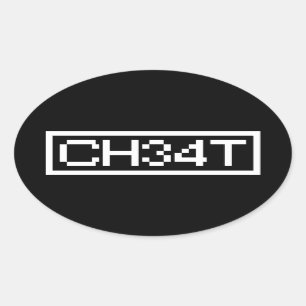 OVALE LAISSER CHEAT OVAL STICKER