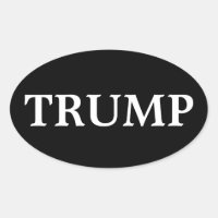 LE PRÉSIDENT DONALD TRUMP OVAL BUMPER STICKER