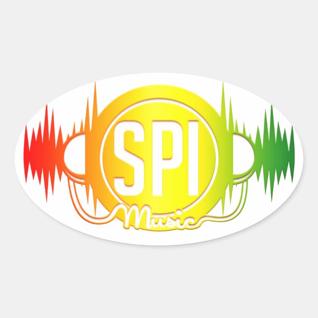 Ovale Logo SPIMUSICINC Multi - Sticker (Devant)