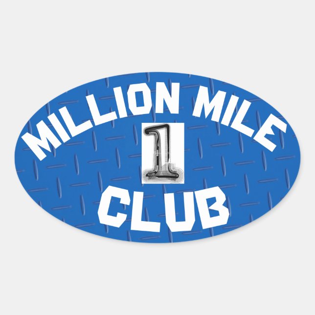 OVALE MILLION MILE CLUB STICKER (Devant)