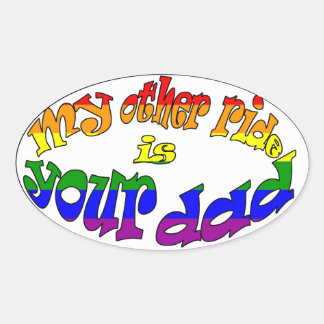 Ovale Mon Autre Balade Est Votre Sticker Papa