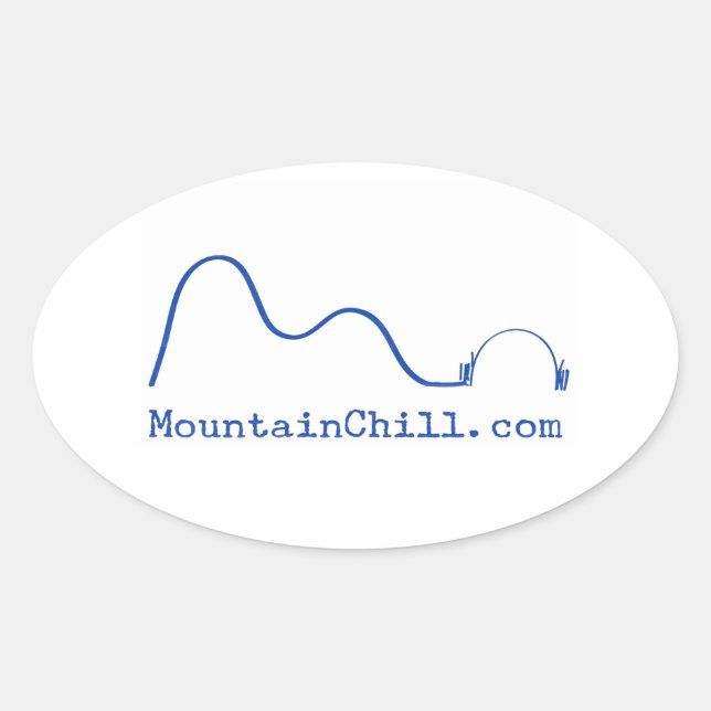 Ovale Montagne - Sticker pare-chocs (Devant)