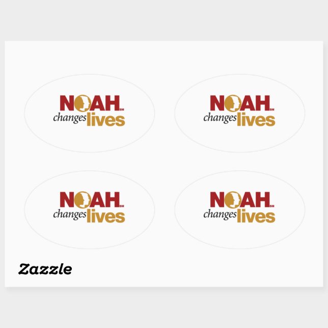 Ovale NOAH change Sticker de vie (Feuille)