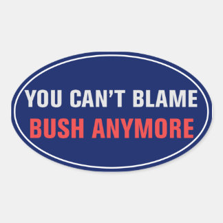 Ovale On ne peut pas blâmer Bush Sticker