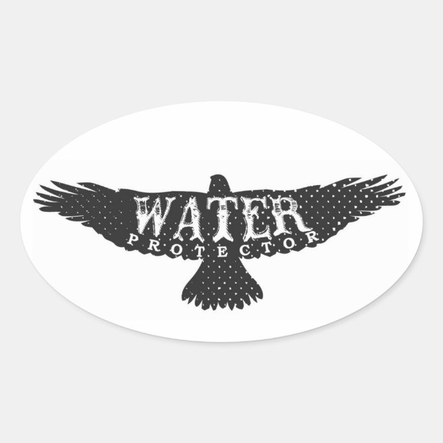 Ovale Protecteur d'eau — Sticker d'aigle 1 (Devant)