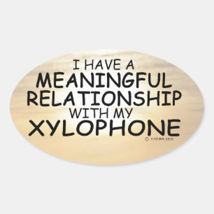 Ovale Relation significative Sticker Xylophone Oval