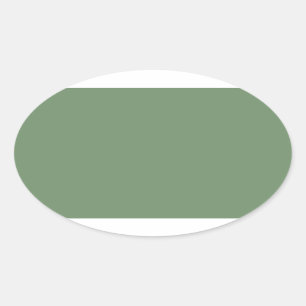 Ovale Sage Green Oval Sticker