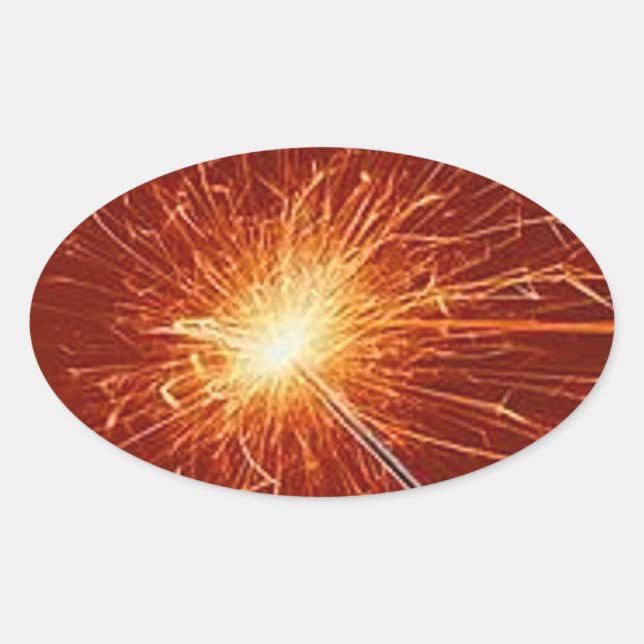 Ovale Sparkler - Sticker (Devant)