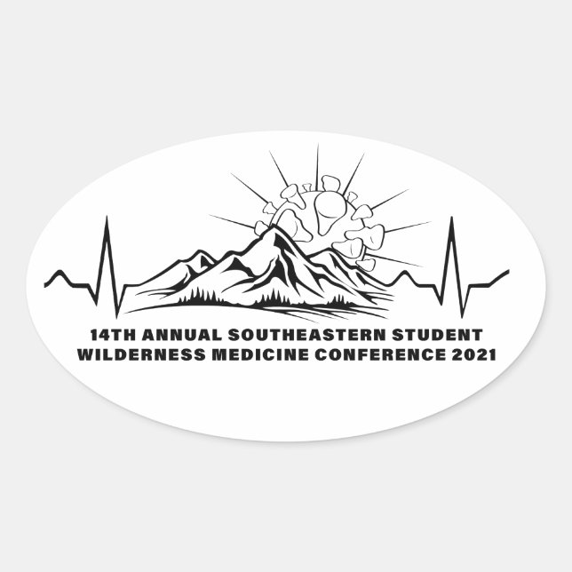 Ovale Sticker 2021 Student Wilderness Medicine (Devant)