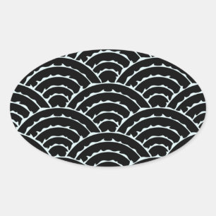 Ovale Sticker Arches foncées