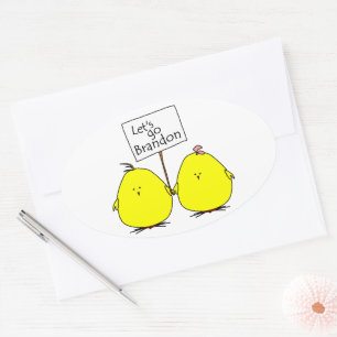 Ovale Sticker Brandon Chicks