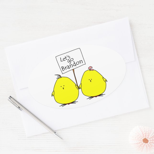 Ovale Sticker Brandon Chicks (Enveloppe)