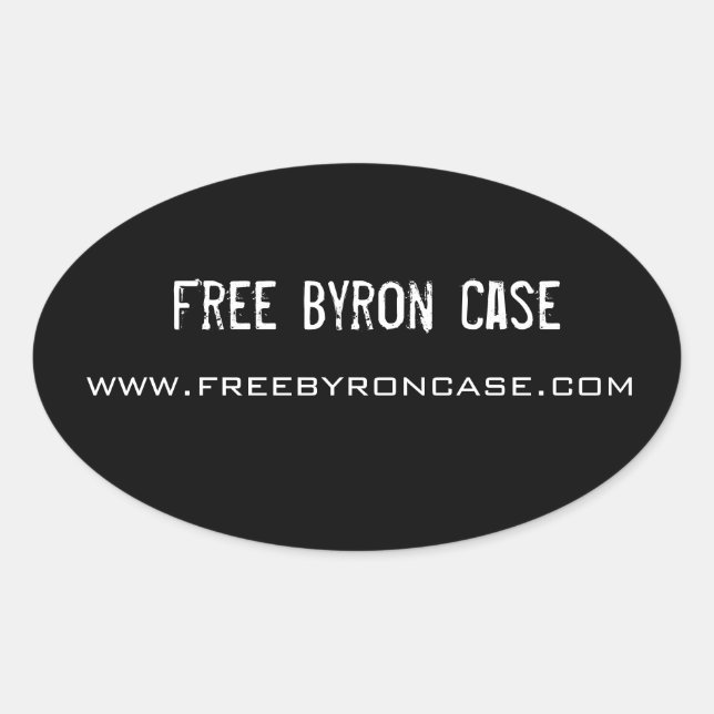 Ovale Sticker Coque Byron gratuit (Devant)