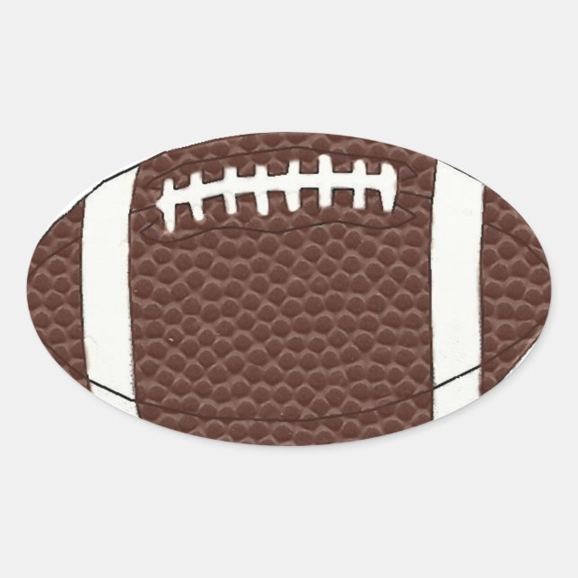 Ovale Sticker de football (Devant)