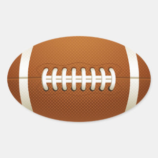 Ovale Sticker de football