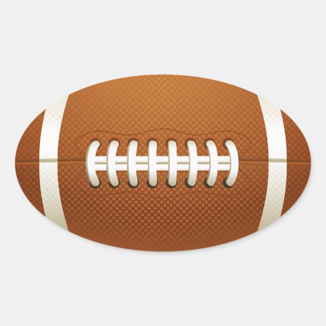 Ovale Sticker de football (Devant)