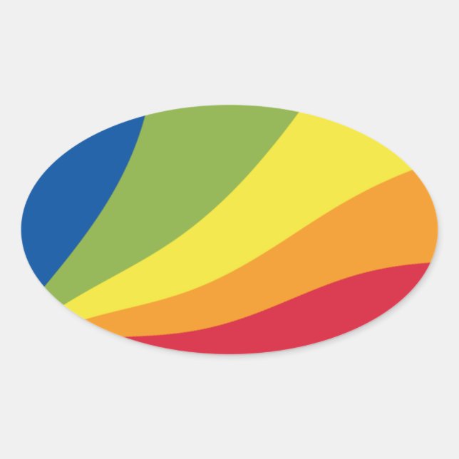 Ovale Sticker Drapeau Lingua Franca Nova (Devant)