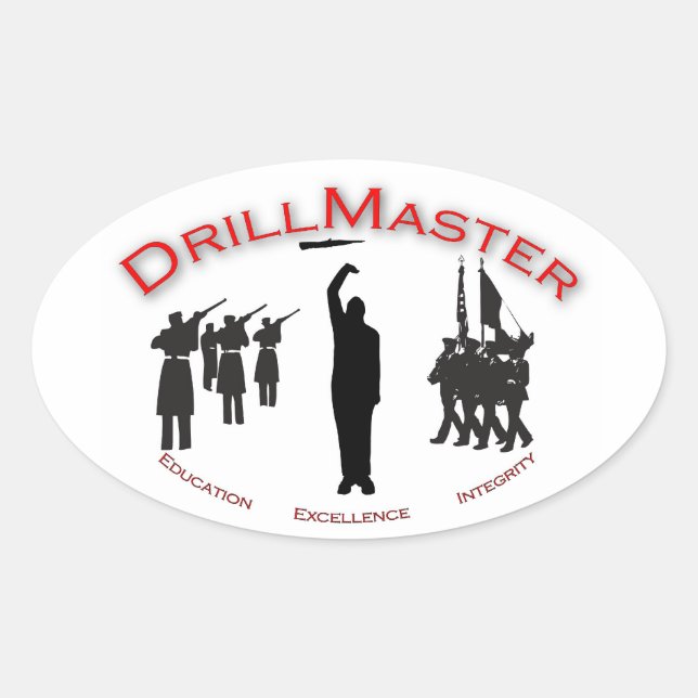 Ovale Sticker DrillMaster (Devant)