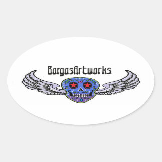 Ovale Sticker du logo BargasArtworks