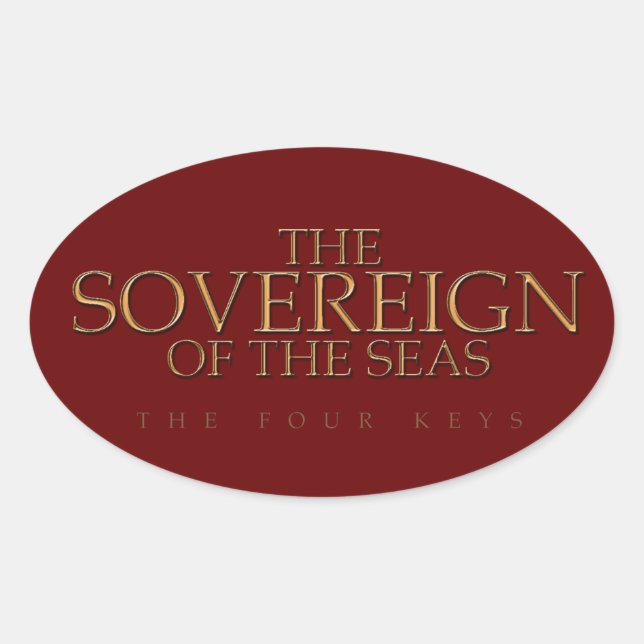 Ovale Sticker du logo Sovereign of the Seas (Devant)