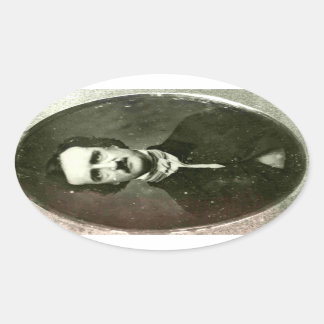 Ovale Sticker Edgar Allan Poe