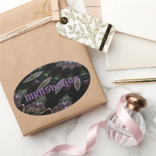 Ovale sticker étoile théo