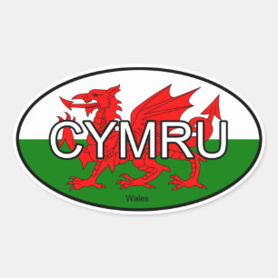 Ovale Sticker Euro CYMRU de Galles