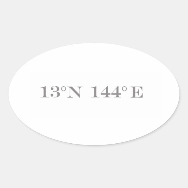 Ovale Sticker Guam (Devant)