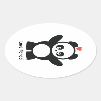 Ovale Sticker Love Panda®