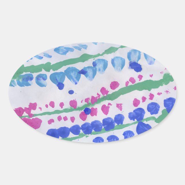 Ovale Sticker Lupine (Devant)