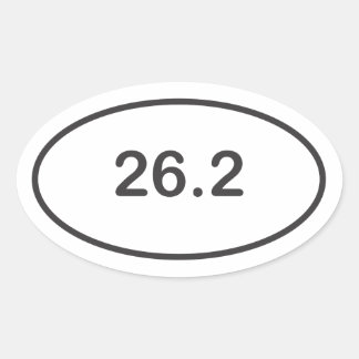 Ovale Sticker Marathon
