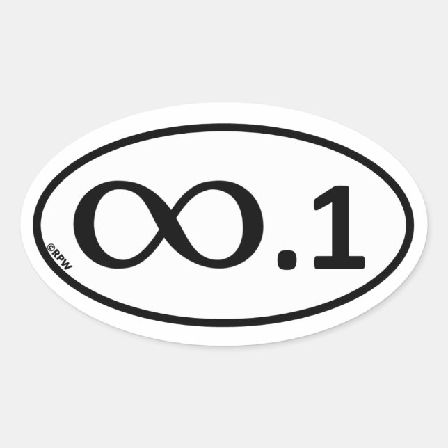 Ovale Sticker Marathon Parody (Devant)