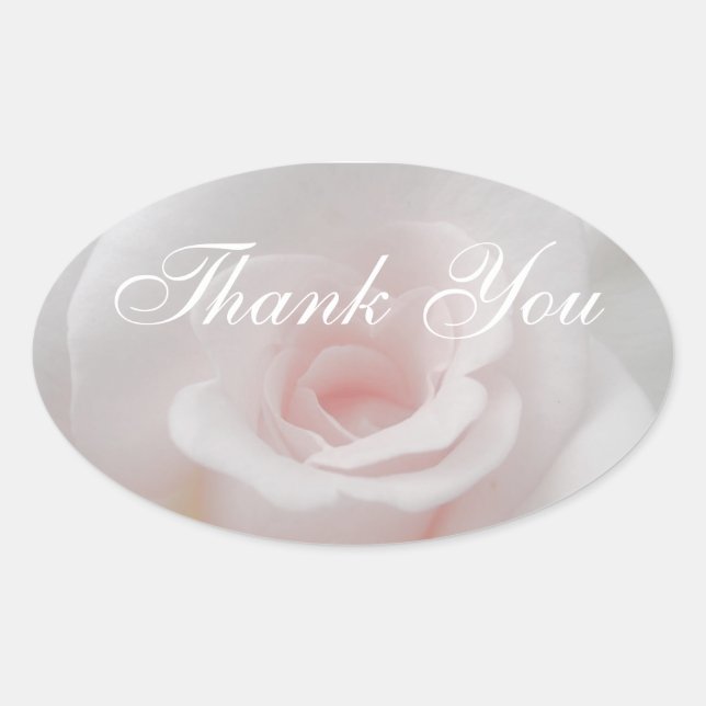 Ovale Sticker Merci mariage (Devant)