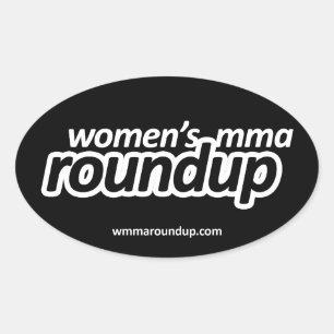 Ovale Sticker MIXED MARTIAL ART Roundup pour femmes