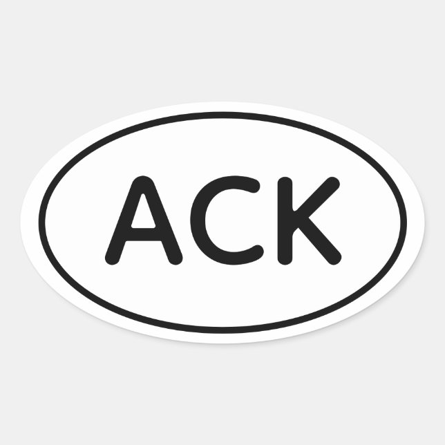 Ovale Sticker Nantucket (Devant)