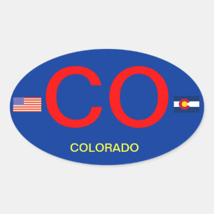 Ovale Sticker Oval Bumper de style Euro Colorado*