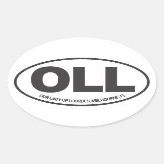 Ovale Sticker Oval de Notre-Dame de Lourdes